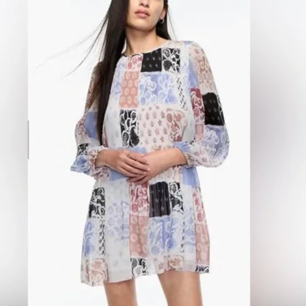 Wilfred daydreamer mini dress Pleated chiffon mini dress